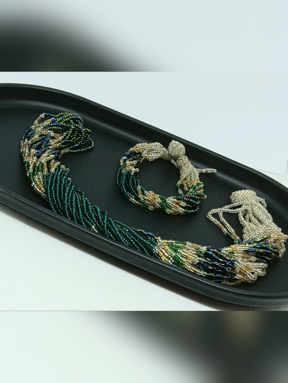 Versatile Indian Necklace & Bracelet Beaded Set